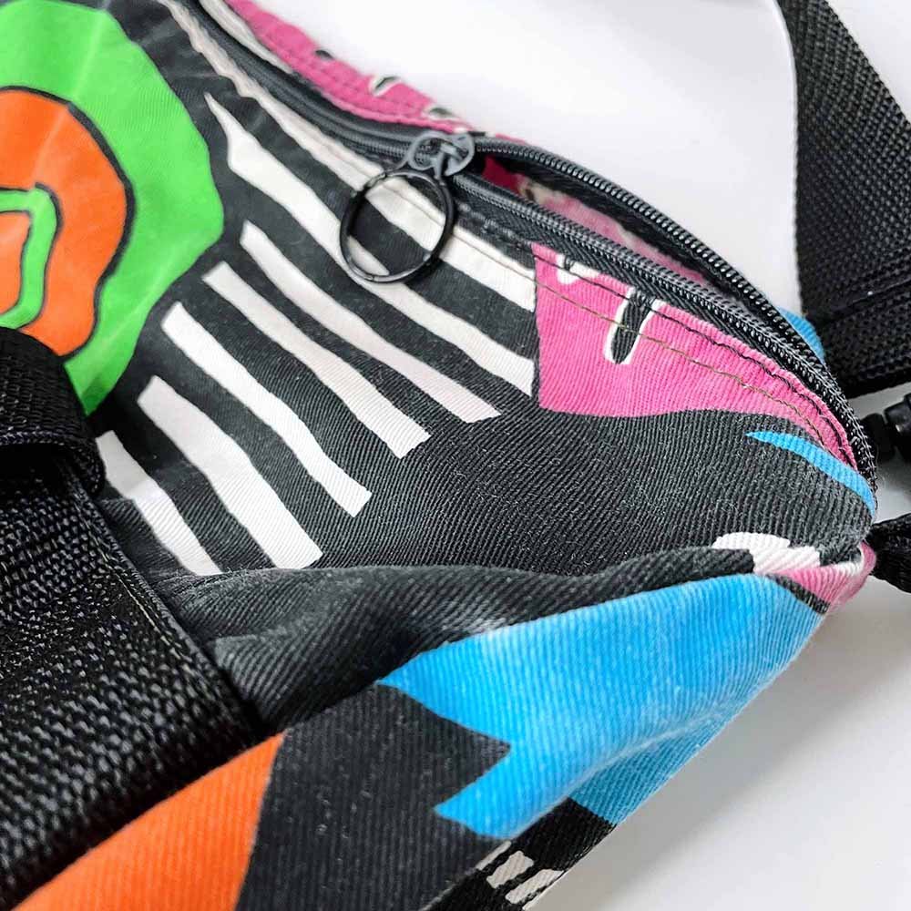 vintage 90's retro nuvo neon duffel bag