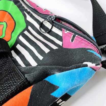 vintage 90's retro nuvo neon duffel bag