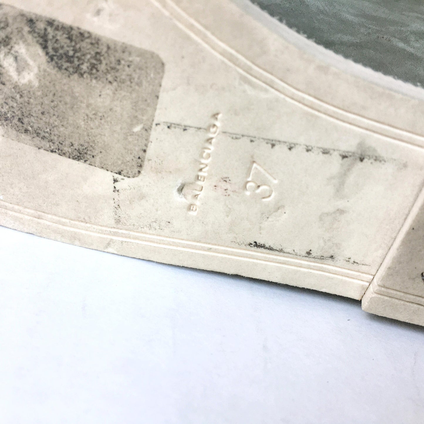 Balenciaga Paris leather loafer wedge - size 37