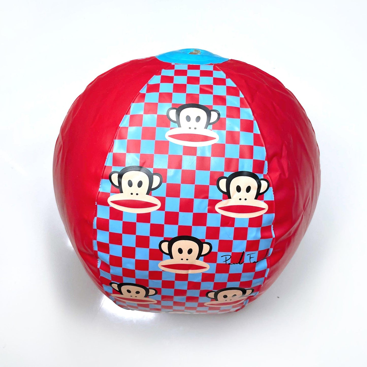 vintage y2k paul frank checkered beach ball - 12"