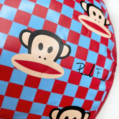 vintage y2k paul frank checkered beach ball - 12"