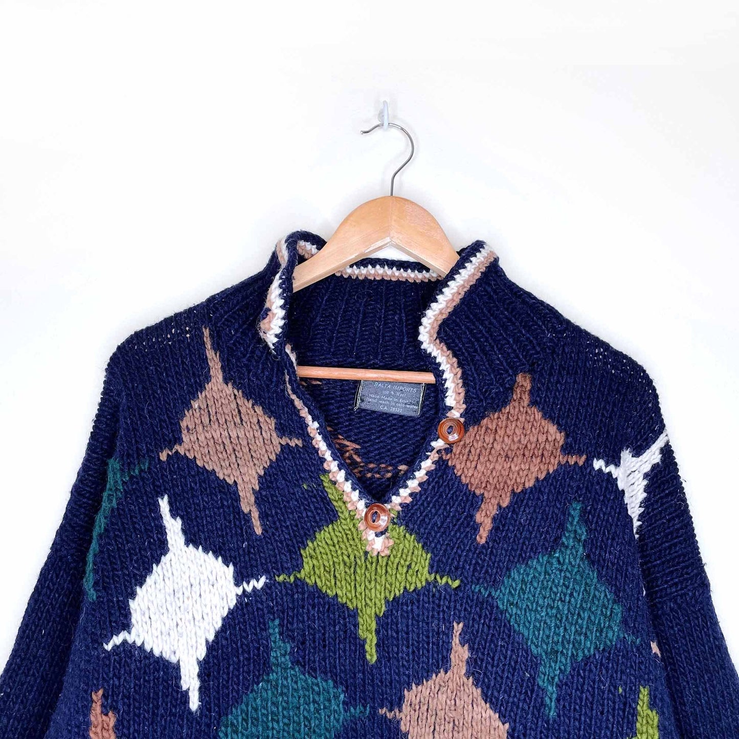 balta imports vintage 100% wool pullover - one size