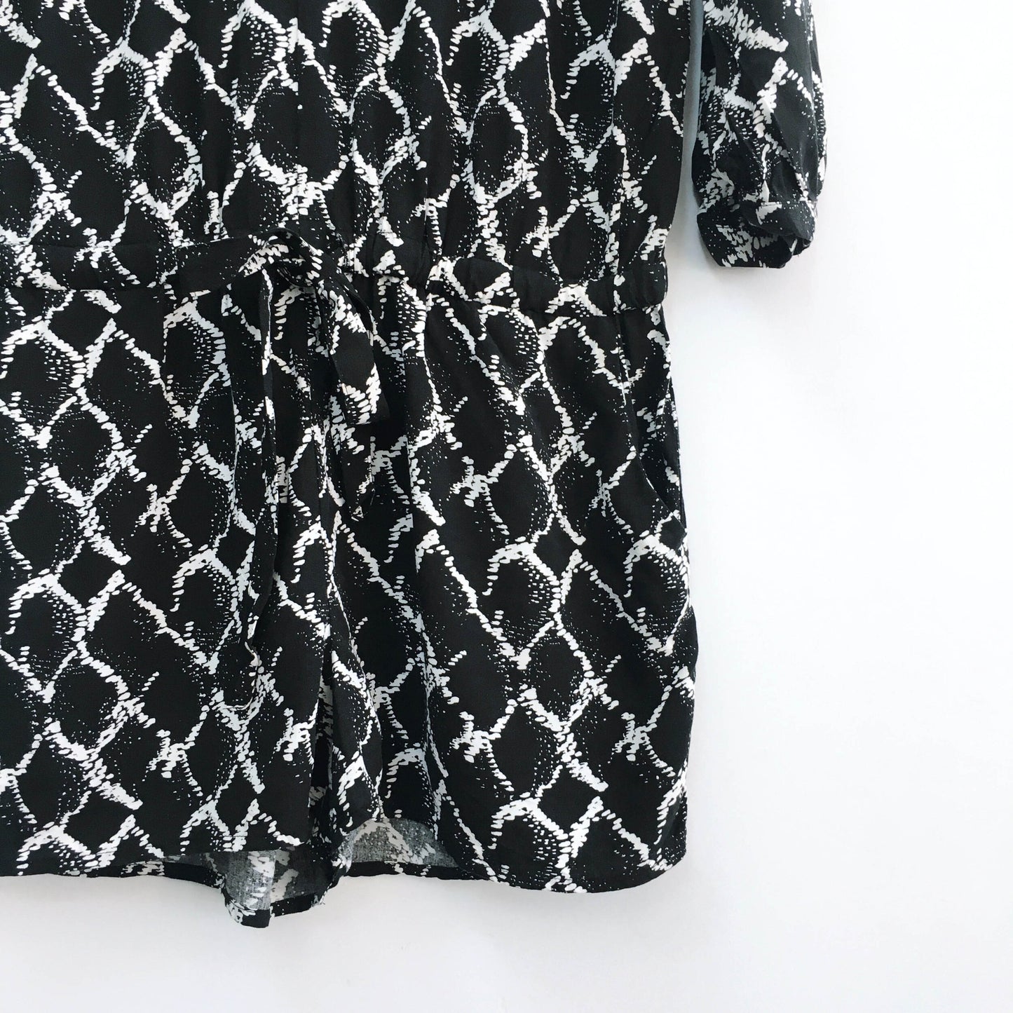 Banana Republic faux-wrap long sleeve romper - size 4