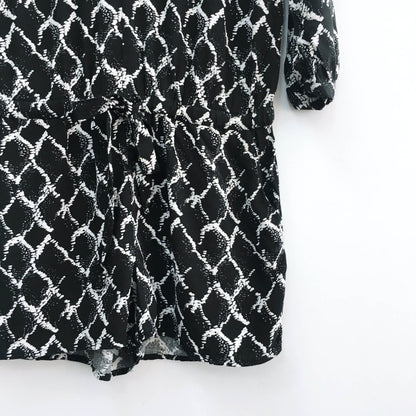 Banana Republic faux-wrap long sleeve romper - size 4