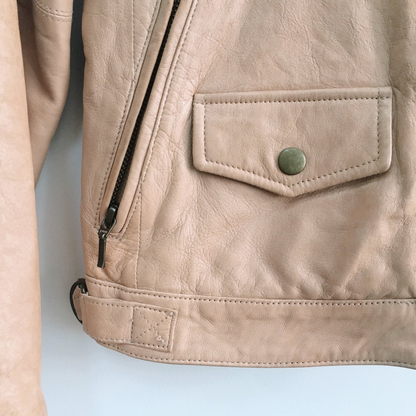 Banana Republic Leather Moto Jacket - size xs