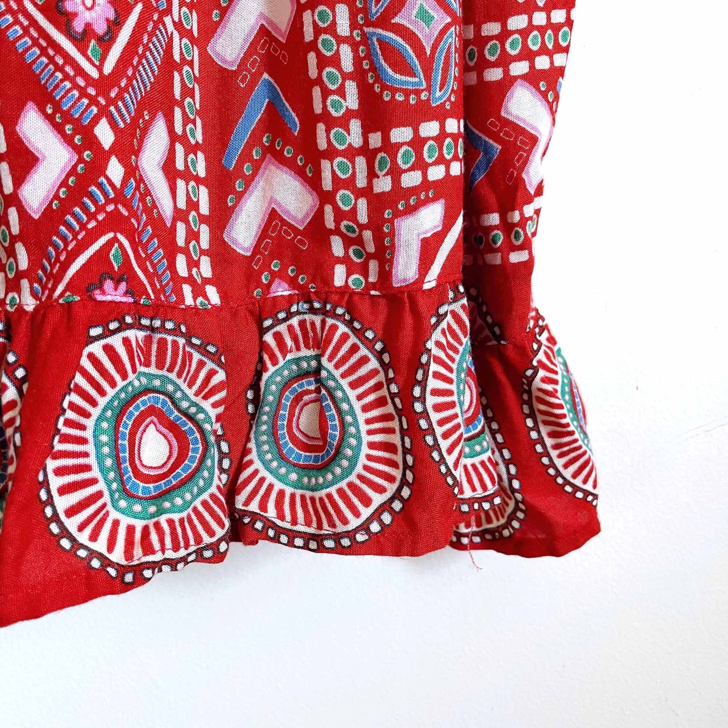 Patrons of Peace embroidered boho sun dress - size Small