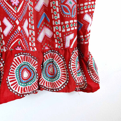 Patrons of Peace embroidered boho sun dress - size Small