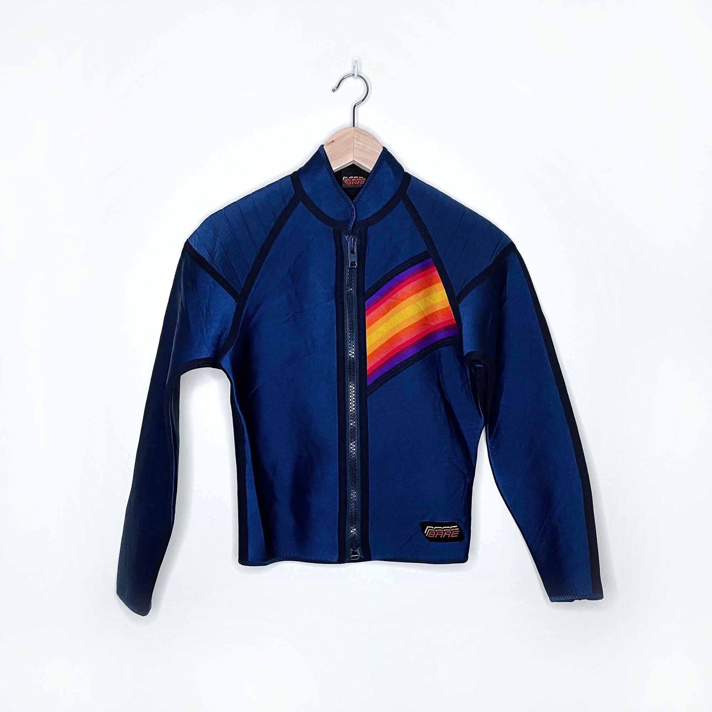 bare rainbow long sleeve wetsuit top - size medium