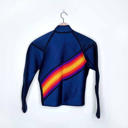 bare rainbow long sleeve wetsuit top - size medium