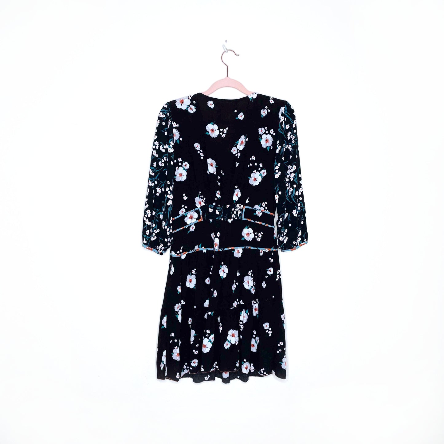 ba&sh floral belize noir dress - size 0