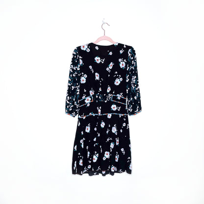 ba&sh floral belize noir dress - size 0