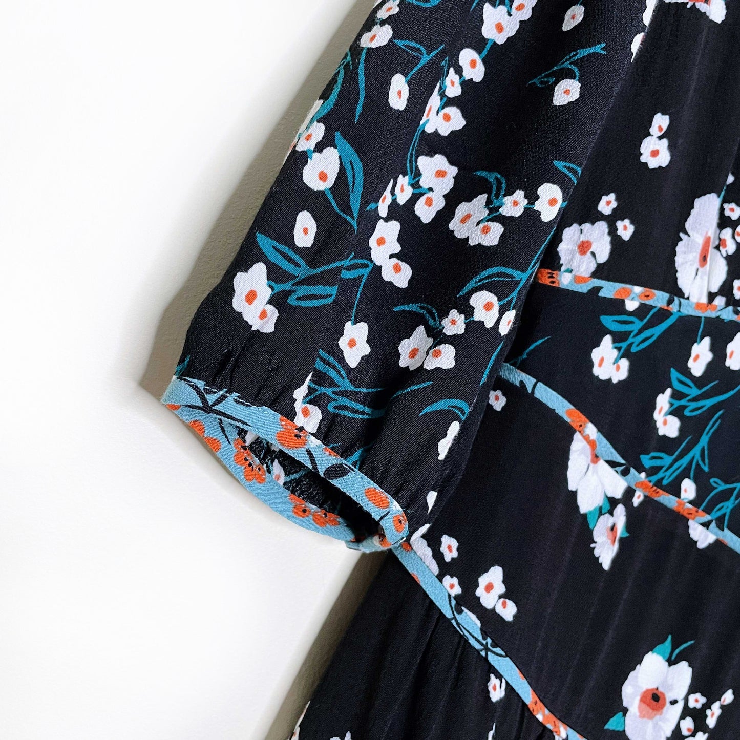 ba&sh floral belize noir dress - size 0