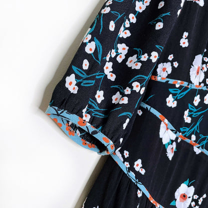 ba&sh floral belize noir dress - size 0