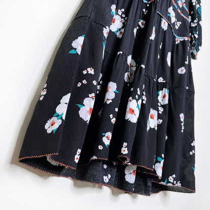 ba&sh floral belize noir dress - size 0