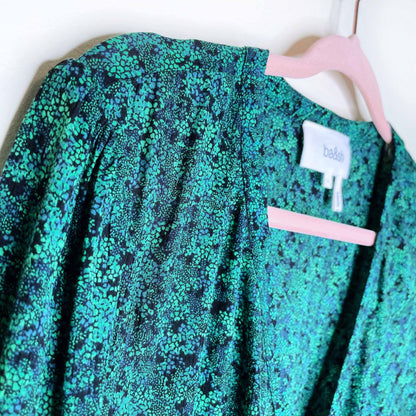 ba&sh nelly top vert floral peasant blouse - size large