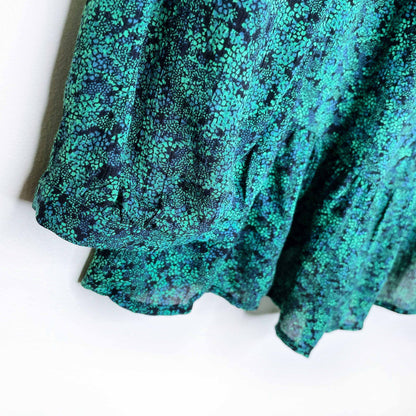 ba&sh nelly top vert floral peasant blouse - size large