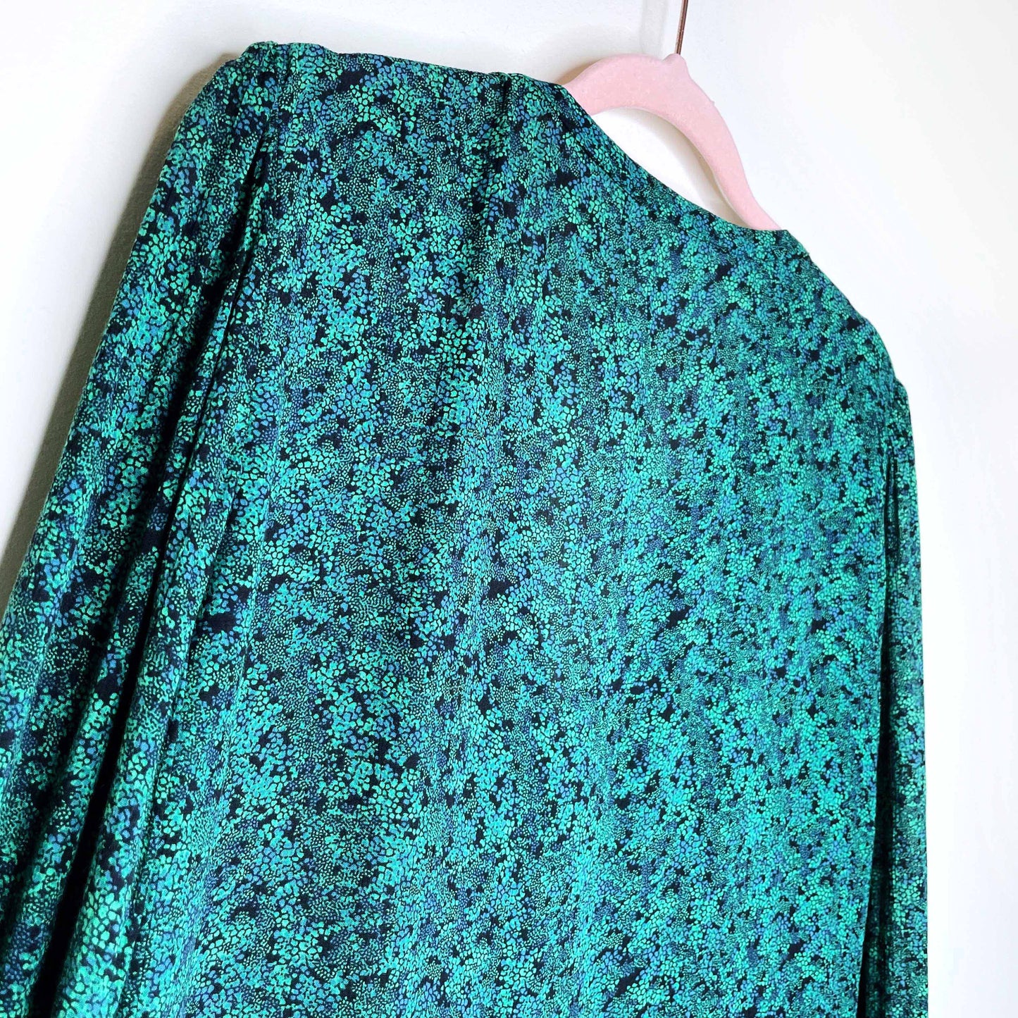 ba&sh nelly top vert floral peasant blouse - size large