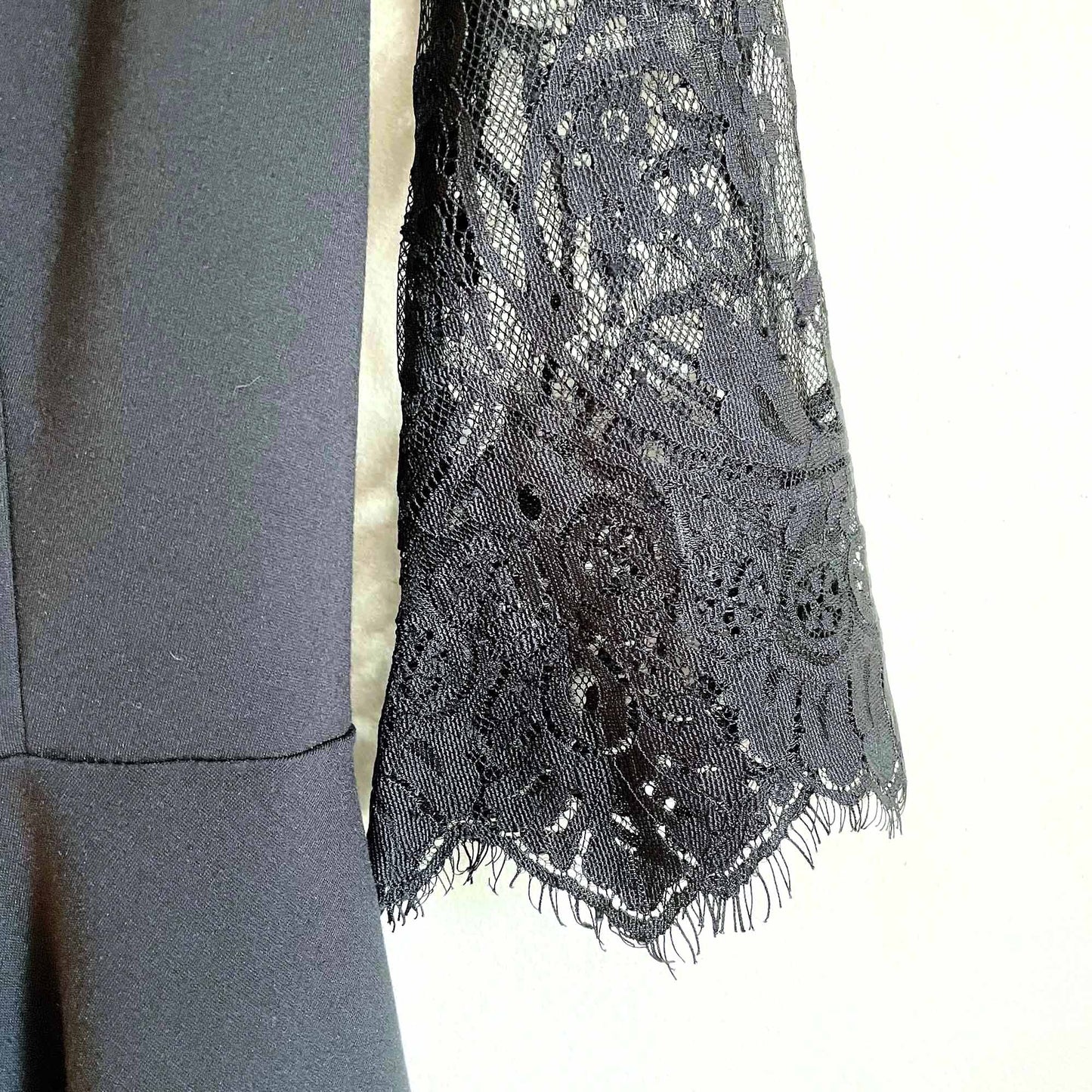 BB Dakota Yale black lace fit and flare skater dress - size Medium