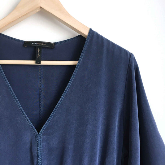 bcbg mandy silk kimono dress - size small