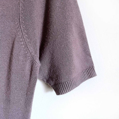 nwt BCBG short sleeve twisted knit v-neck dress - size Large