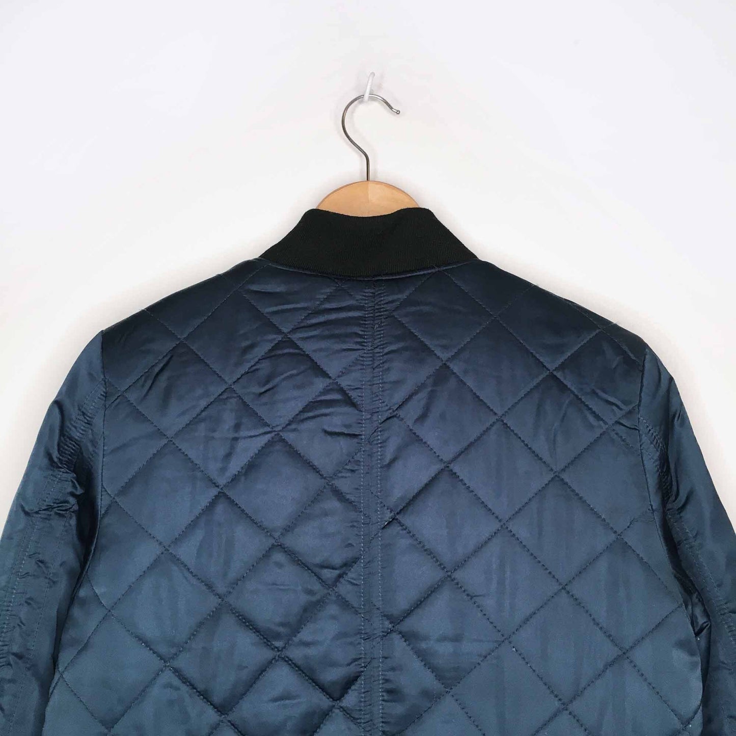 BCBGeneration collarless quilted jacket with faux fur lining - size xs