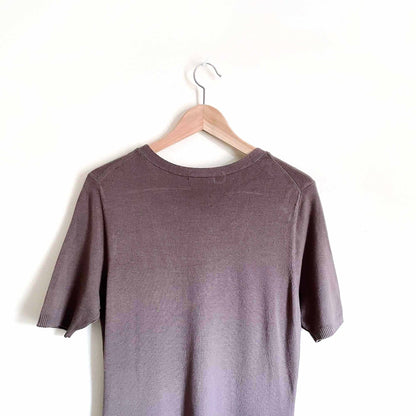 nwt BCBG short sleeve twisted knit v-neck dress - size Large