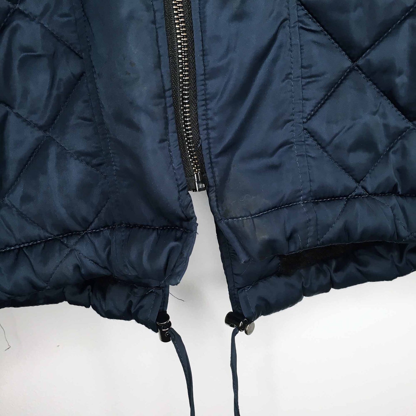 BCBGeneration collarless quilted jacket with faux fur lining - size xs