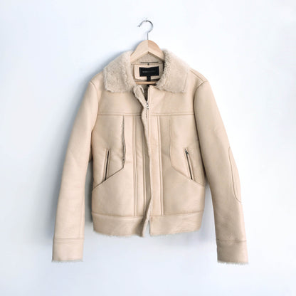BCBGMAXAZRIA Carlton Aviator Jacket - size xs