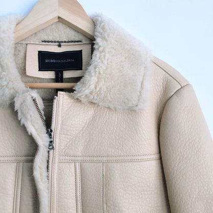 BCBGMAXAZRIA Carlton Aviator Jacket - size xs