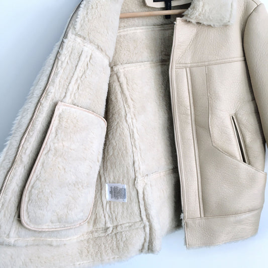 BCBGMAXAZRIA Carlton Aviator Jacket - size xs