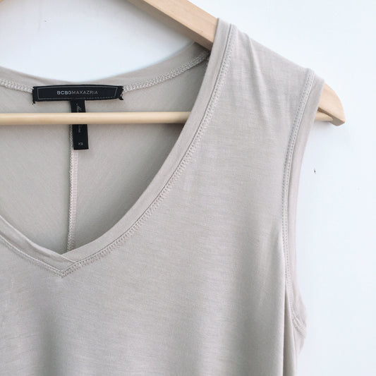 BCBG Adley Tank in Stone - size xs