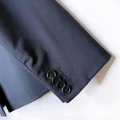 veronica beard black double breasted wool jacket - size 6