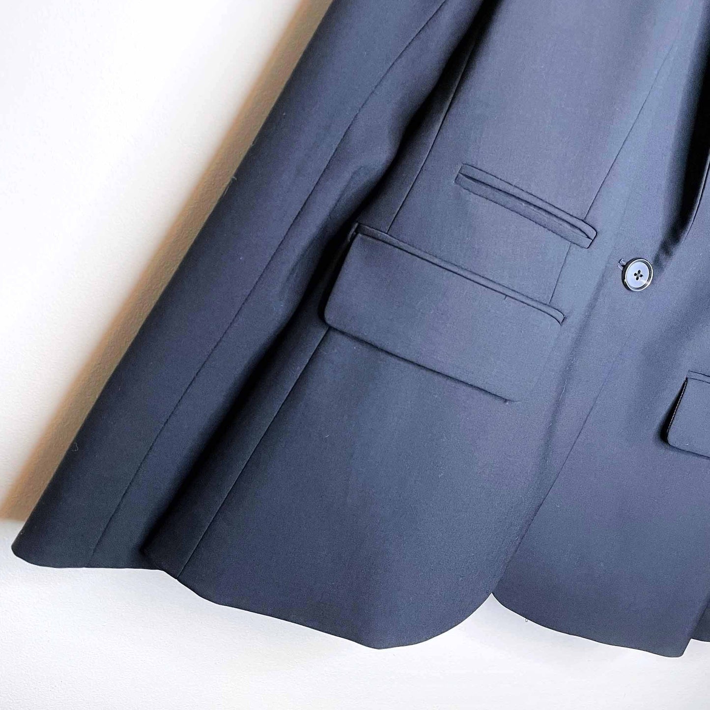 veronica beard black double breasted wool jacket - size 6