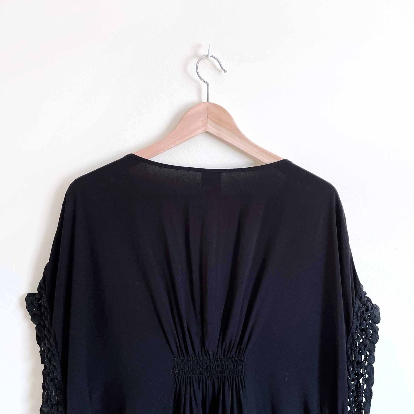 Becca by Rebecca Virtue beach crochet trim cover up - size M/L