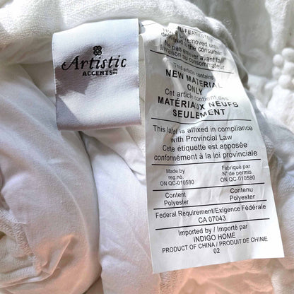 nwt artistic accents 100% cotton texture boho queen comforter set