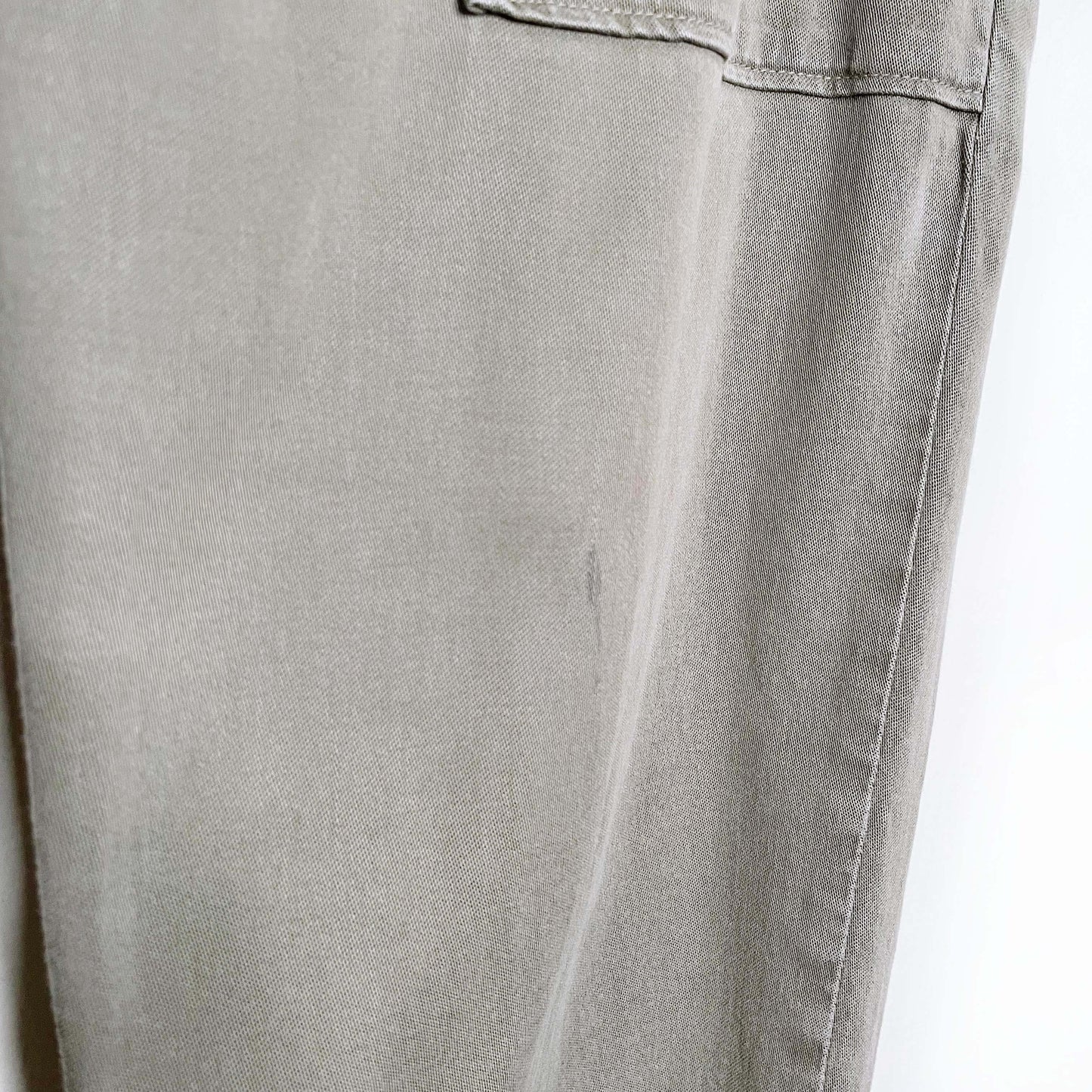 bella dahl army green tencel blend pocket joggers - size small