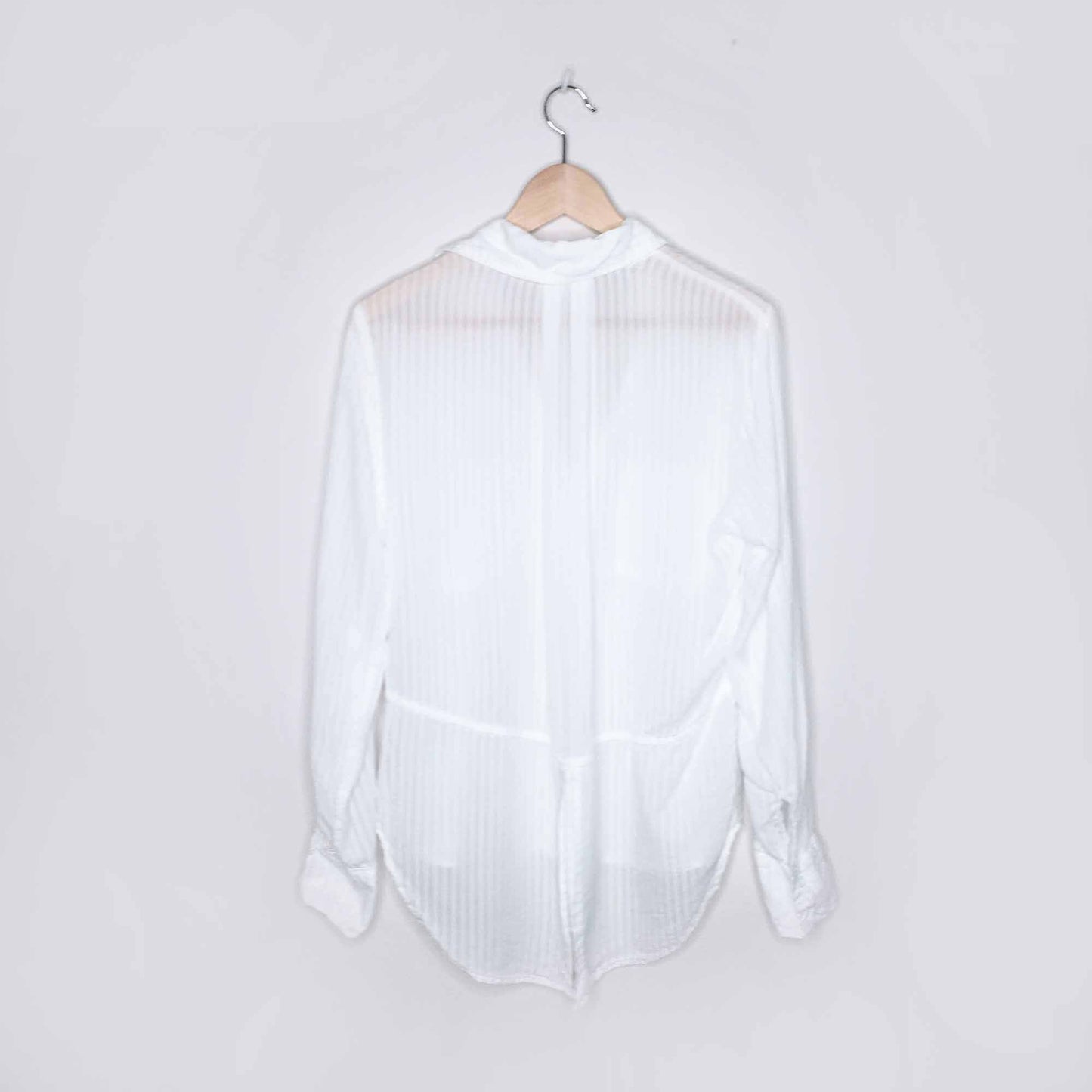 Bella Dahl split back shadow stripe button down - size Small