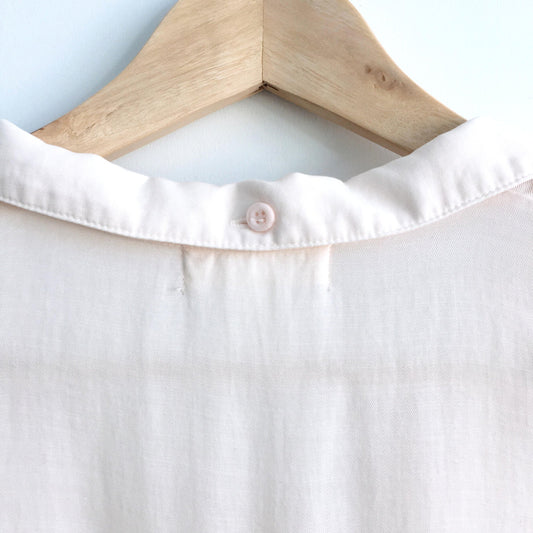 Bella Dahl Frayed Hem Buttondown Shirt - size xs