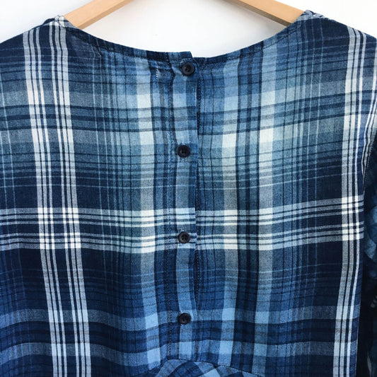 Bella Dahl button-back peplum top - size xs