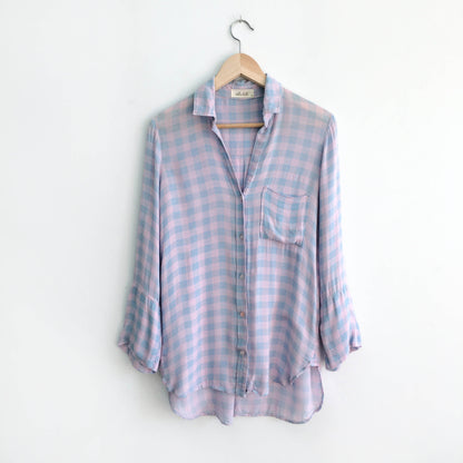 Bella Dahl plaid button down - size Medium
