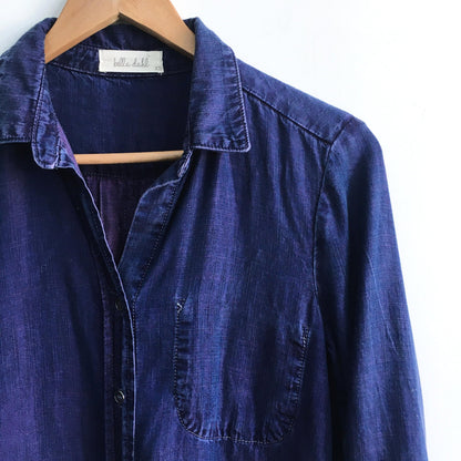 Bella Dahl purple chambray shirt - size xs