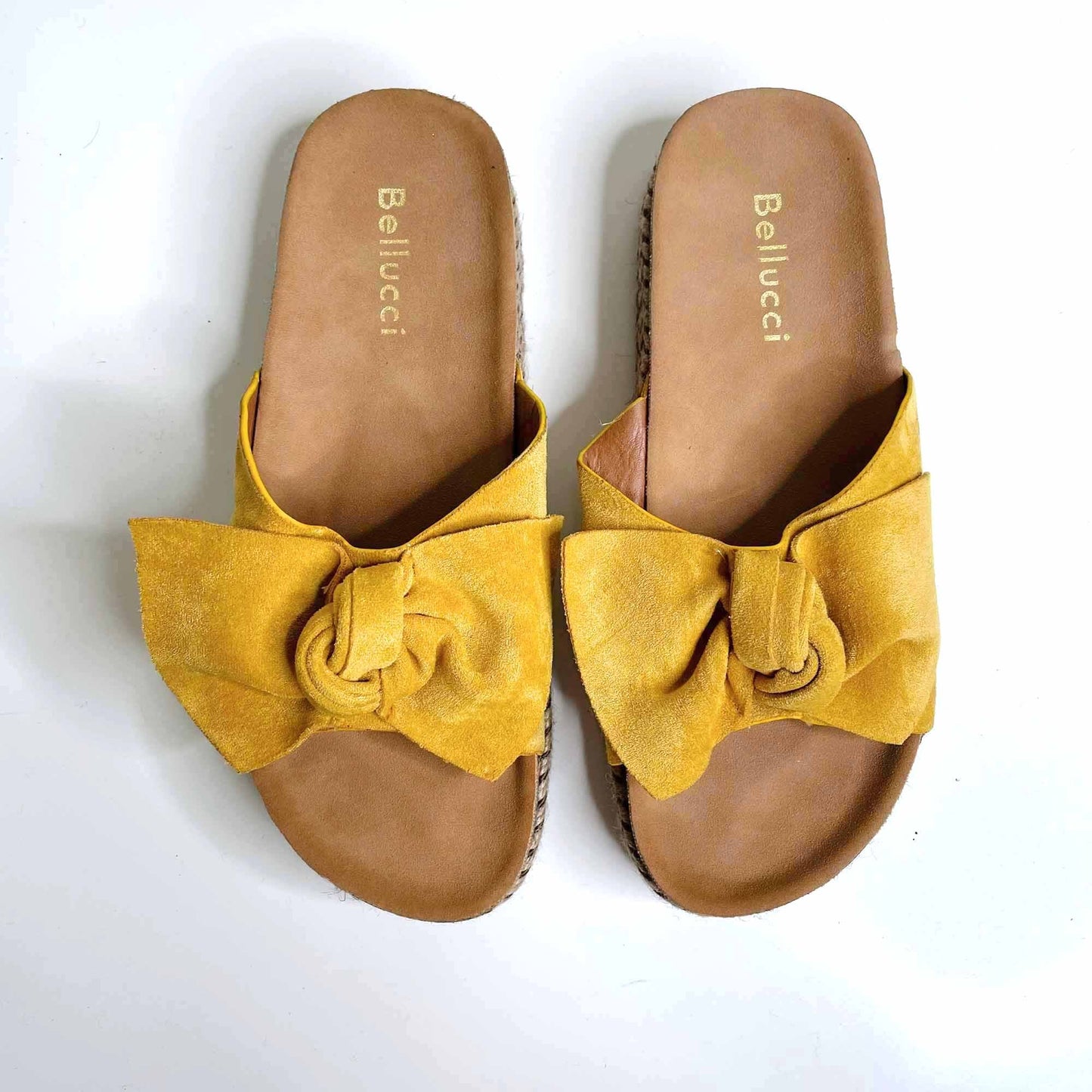 Bellucci platform bow slide sandal - size 38