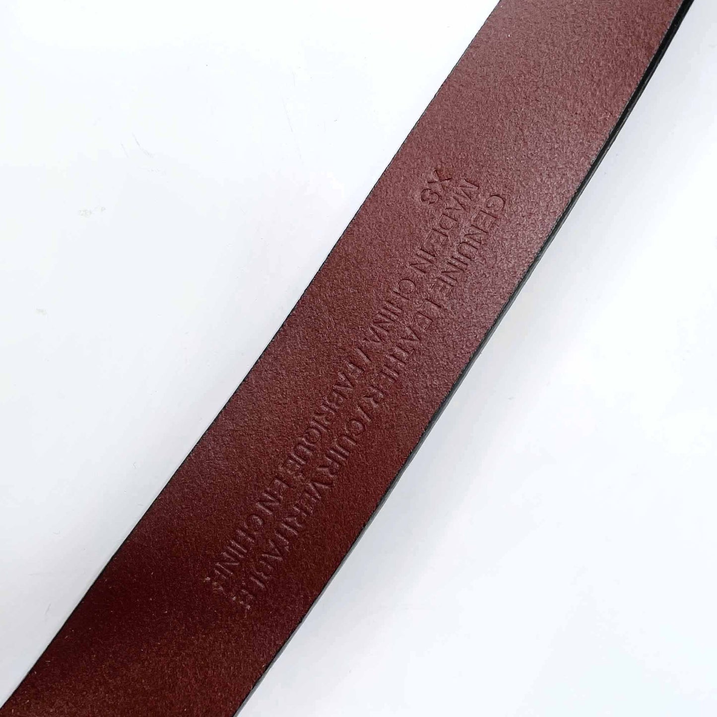 anthropologie leather snakeskin belt - 36" (xs)