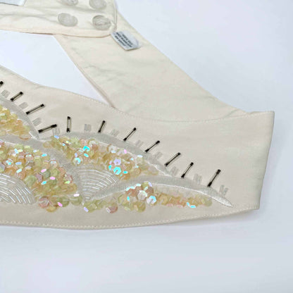 vintage lillie rubin singing sunrise silk belt - medium