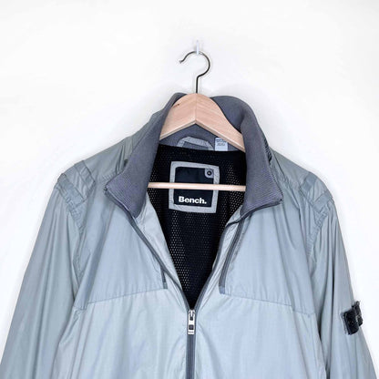 bench grey lined utility bomber jacket - size xl