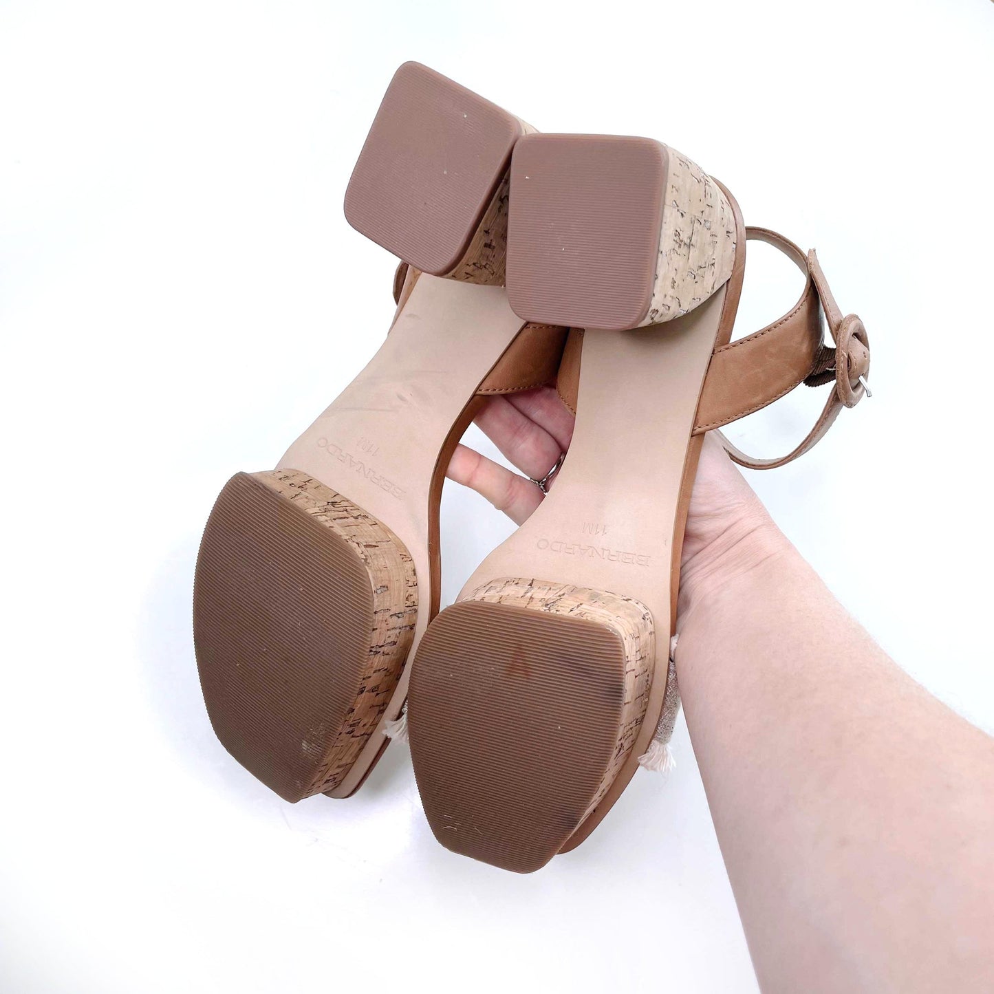 bernardo regan platform sandal heels - size 11