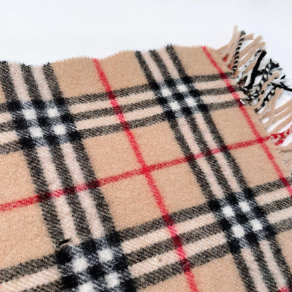 vintage burberrys cashmere-wool nova check scarf