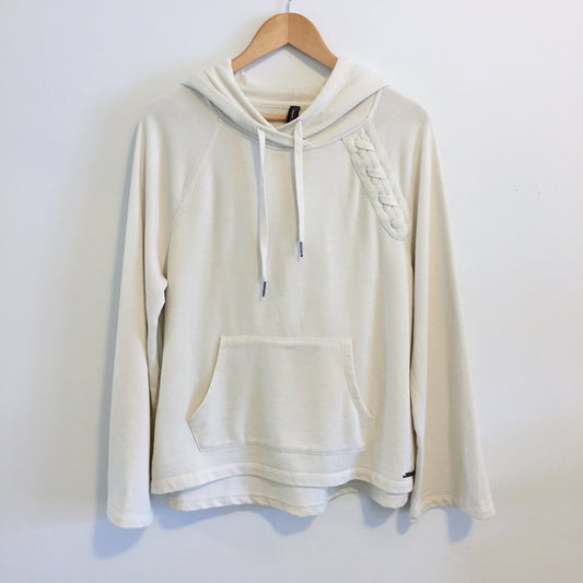 Betsey Johnson Lace Up Hoodie - size Medium