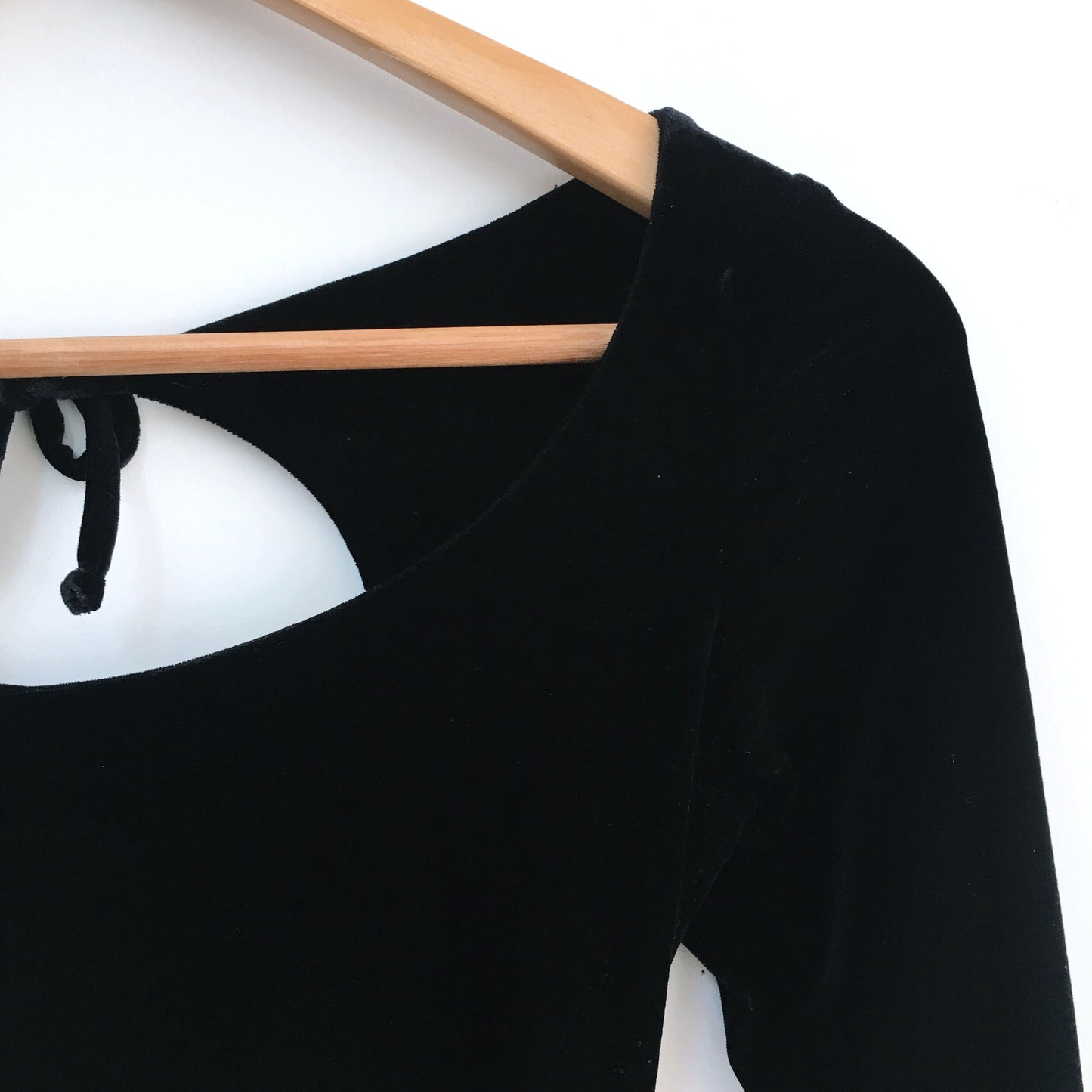 Betsey Johnson Velvet Tie-up Top - size Small