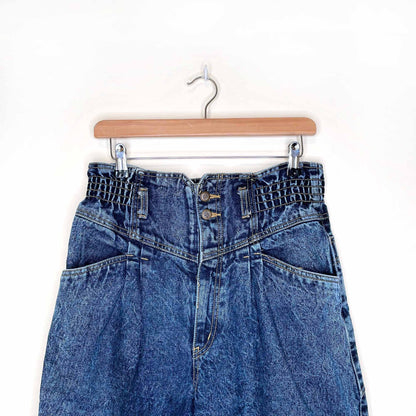 vintage bill blass ultra high rise tapered jeans - size 12